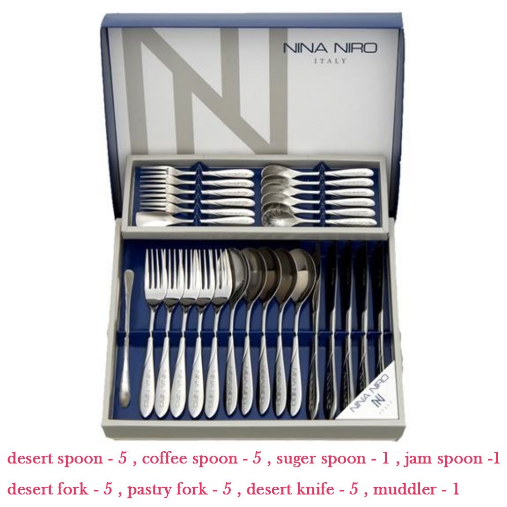 Amazon.co.jp: NINA NIRO Cutlery Set : Home & Kitchen